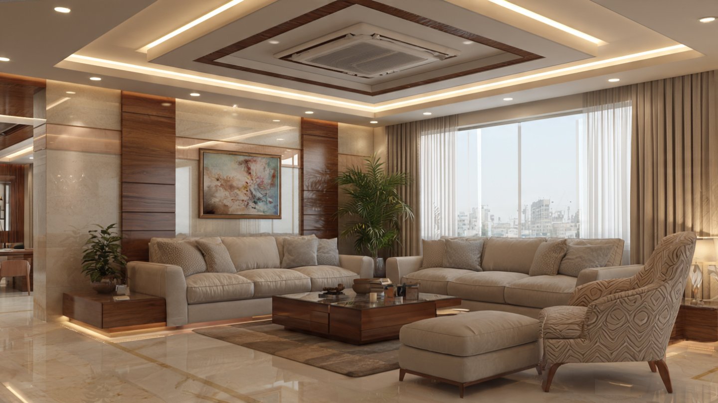 cassette ac false ceiling design