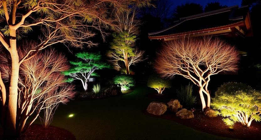 japanese garden lighting