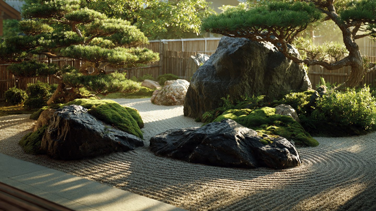 japanese stone garden