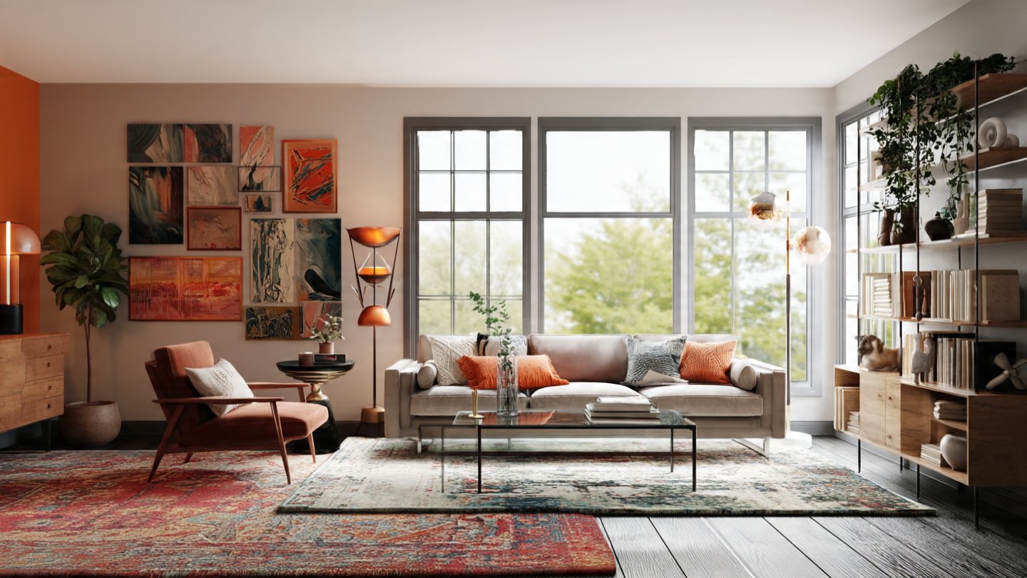 modern eclectic living room interior design 169 as
