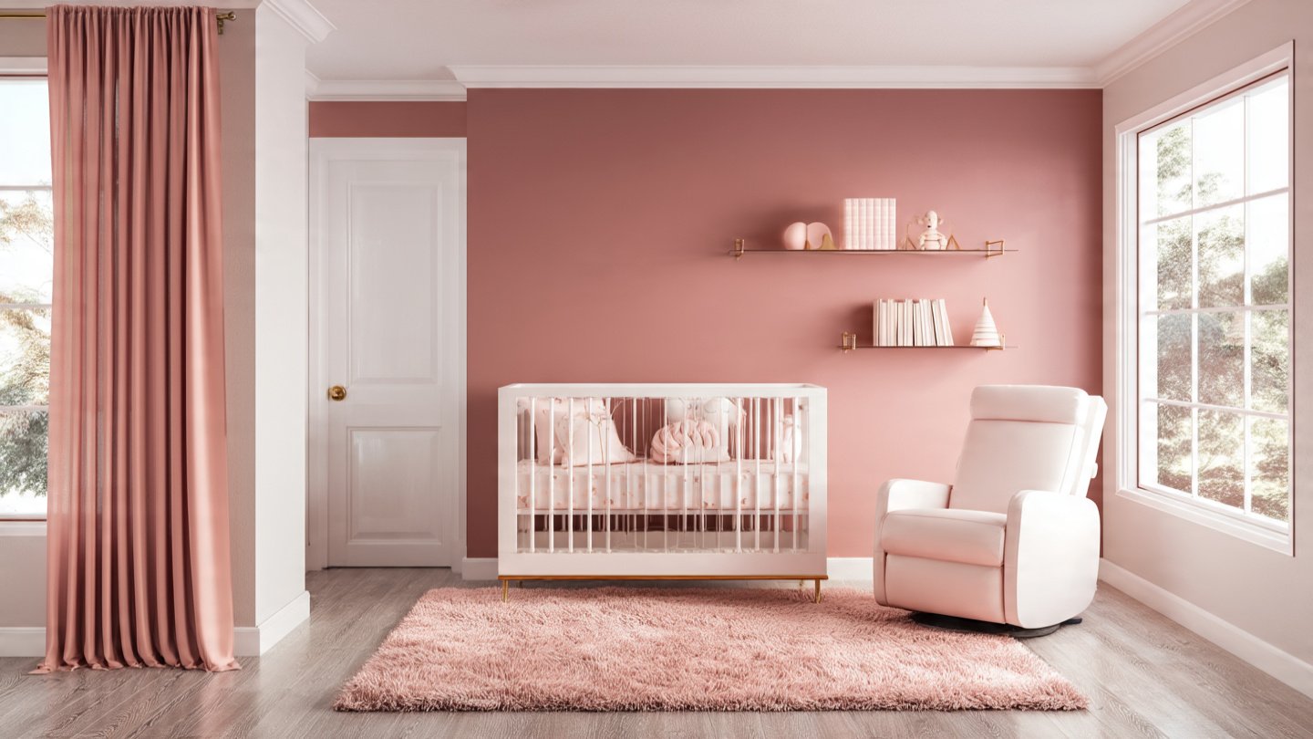 pink baby nursery ideas 169 landscape view modern