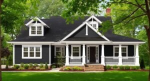 Black Craftsman House Design