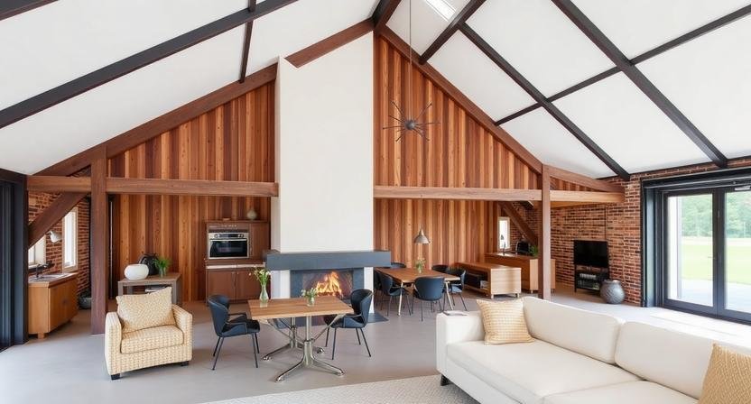 Industrial Barndominium Interior