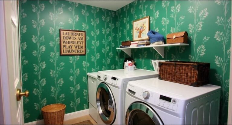 27 Small Laundry Room Wallpaper Ideas to Brighten Your Space