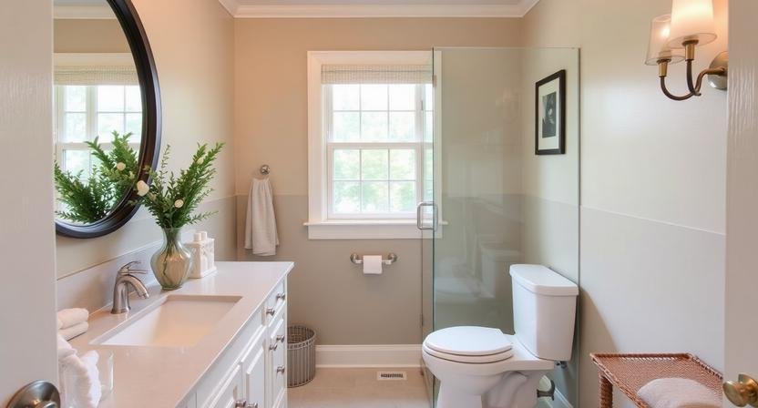 Small Beige Bathroom Ideas
