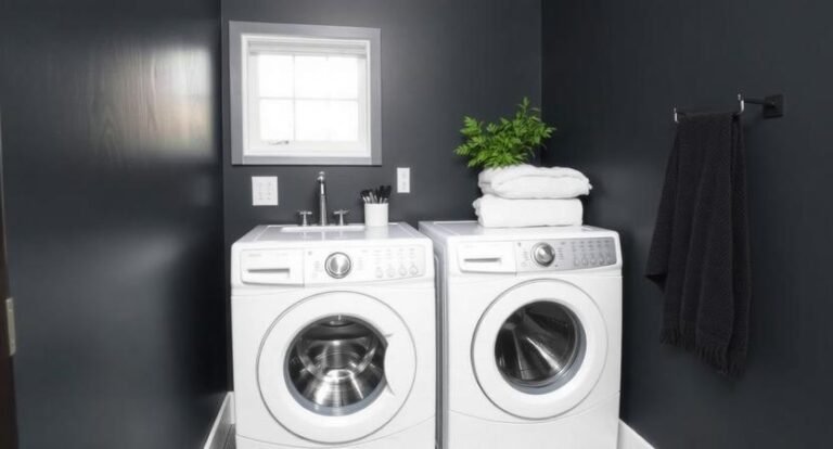 26 Small Black Laundry Room Inspirations for a Bold Makeover
