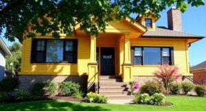 Yellow Craftsman House