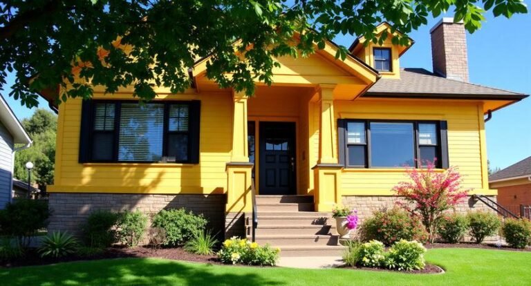 16 Yellow Craftsman House Ideas for a Warm and Inviting Exterior