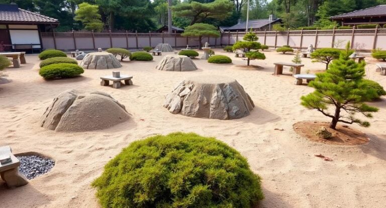 Serene Japanese Sand Garden Ideas for a  Zen-Inspired Outdoor Space