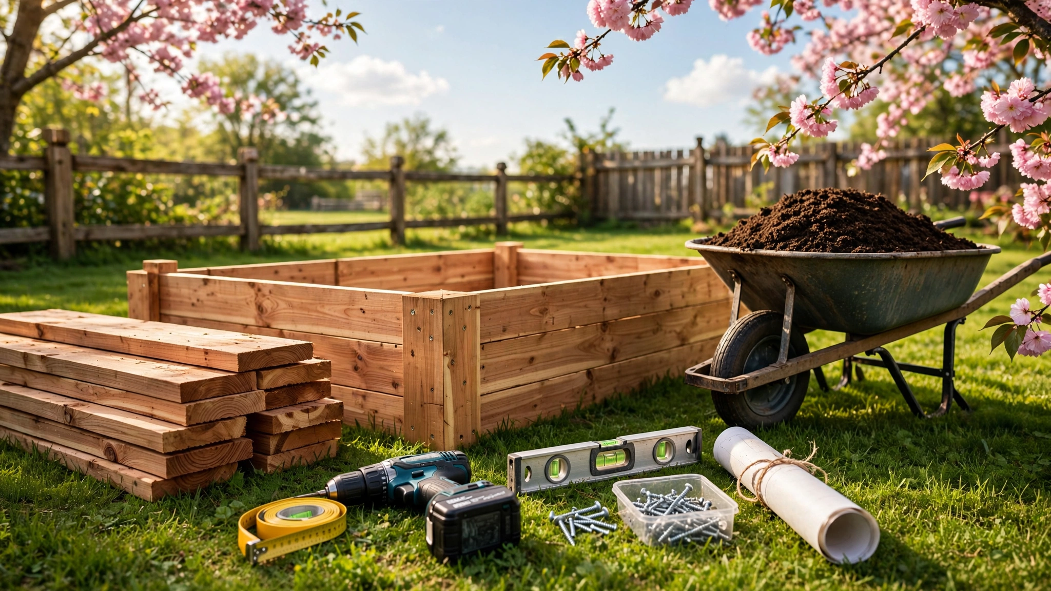diy raised garden bed