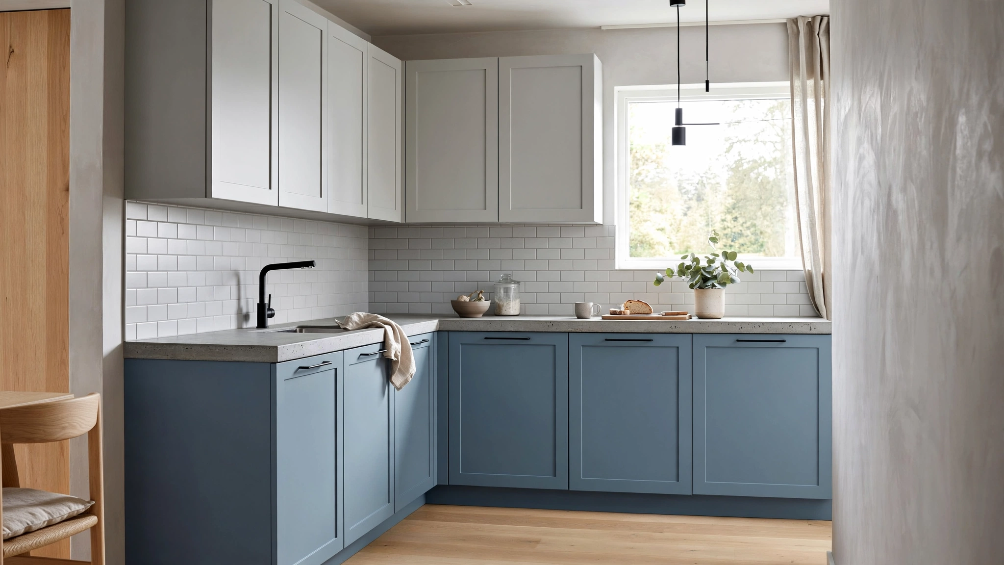 Grey and Blue Kitchen Ideas