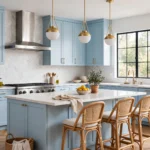 baby blue kitchen
