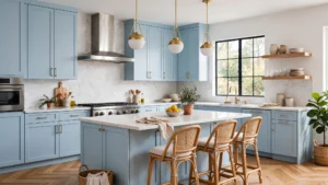 baby blue kitchen