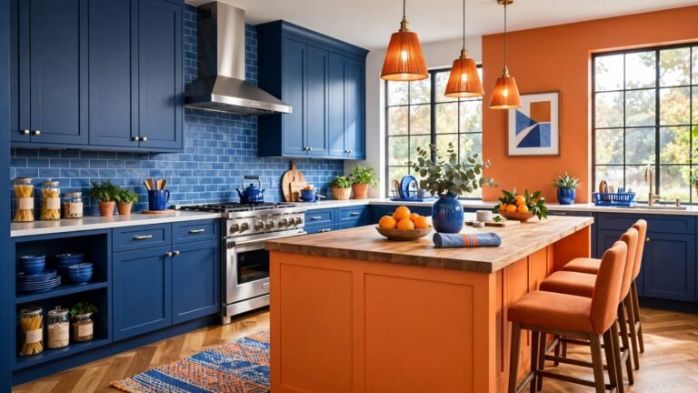 18 Stunning Blue and Orange Kitchen Designs to Inspire Your Next Remodel