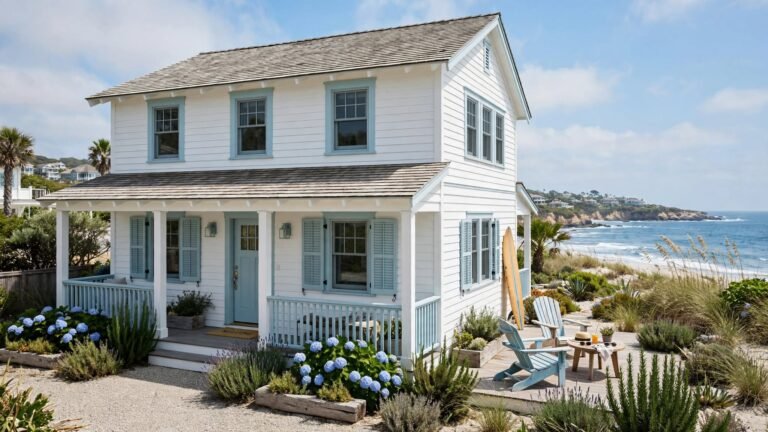 10 Coastal Exterior House Color Ideas for a Fresh Seaside Look