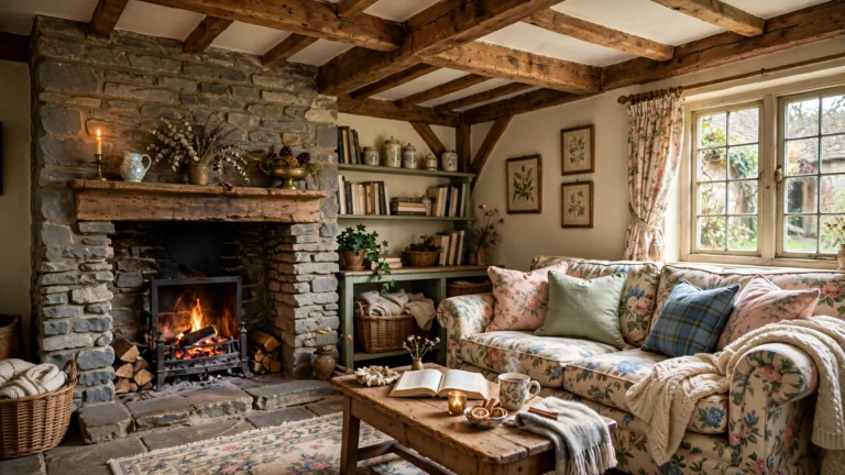 13+ Timeless English Cottage Interiors Living Rooms Ideas for a Warm Home