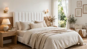 cozy bedroom daylight