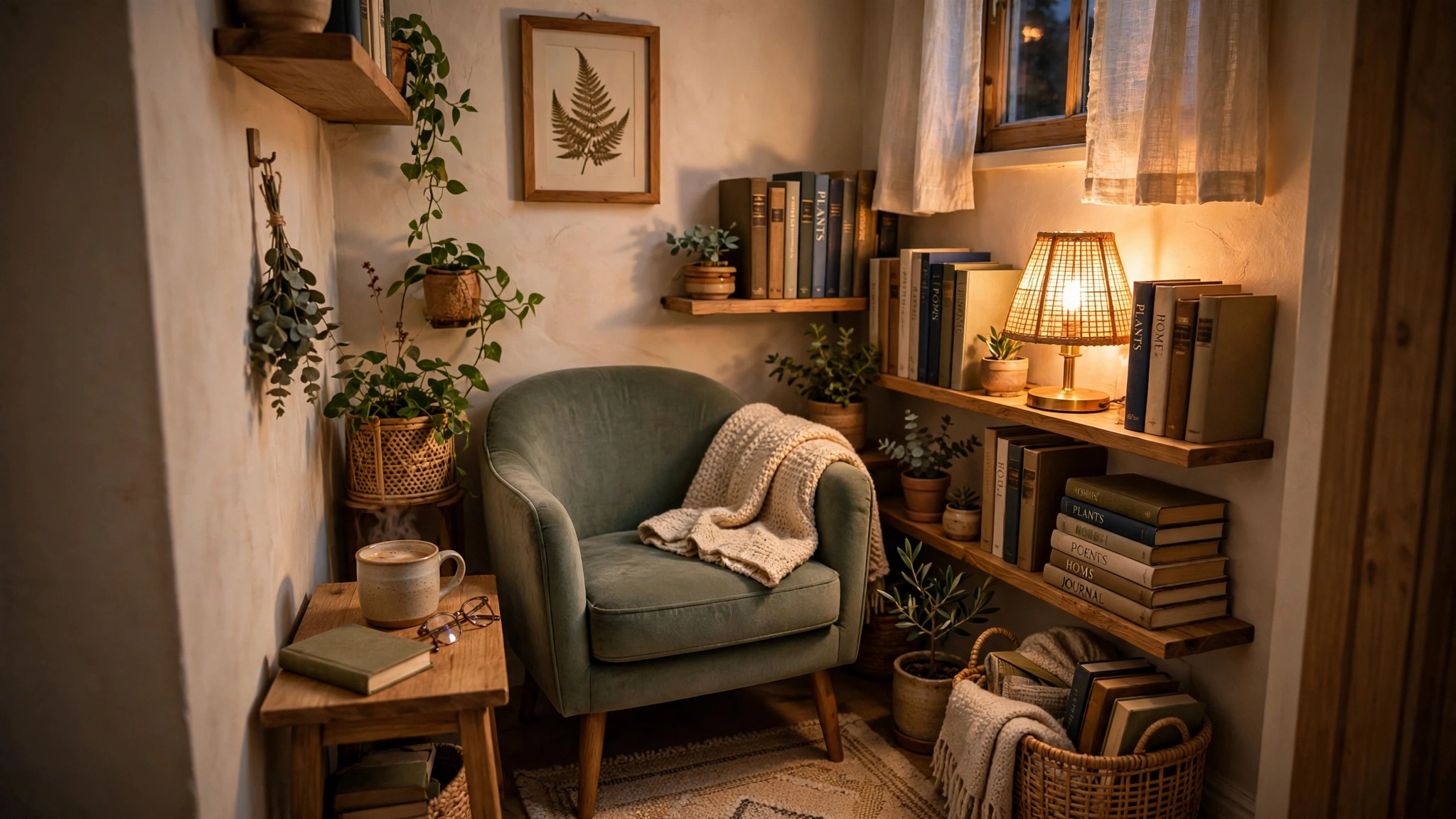 cozy reading nook 1