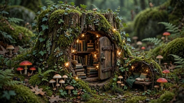 18 Enchanting Fairy Garden Book Nook Ideas for Your Shelves