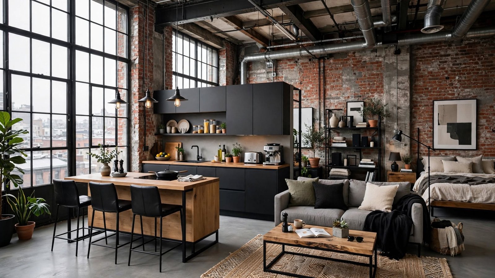 industrial loft interior