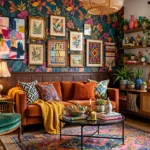 maximalist living room