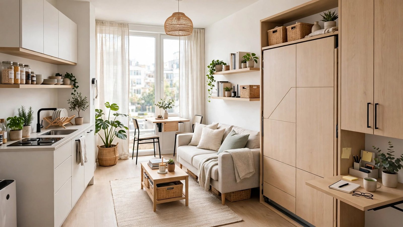modern studio apartment