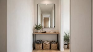 narrow entryway console