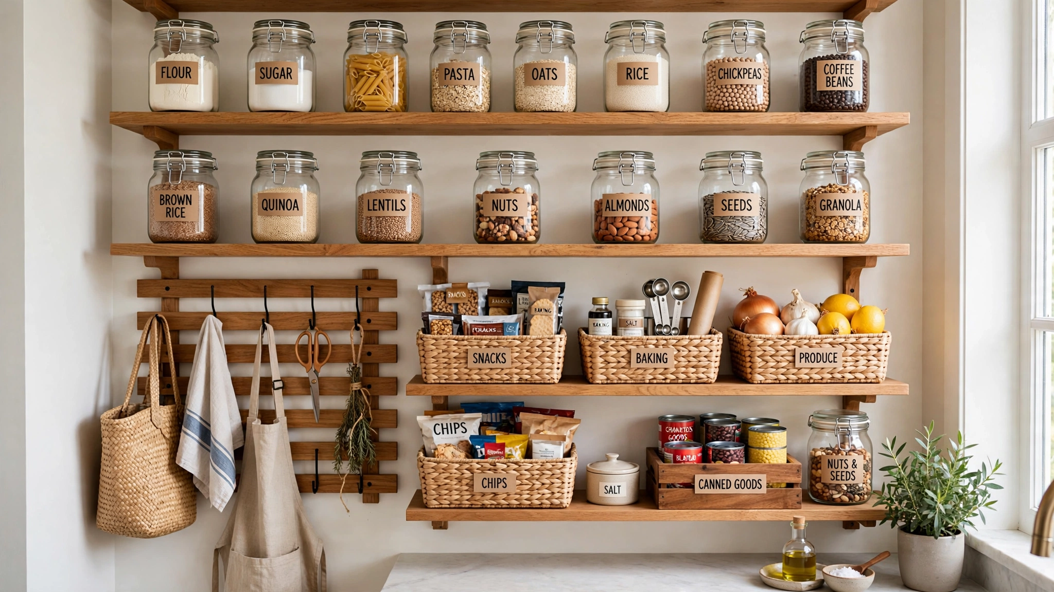 pantry wall organization