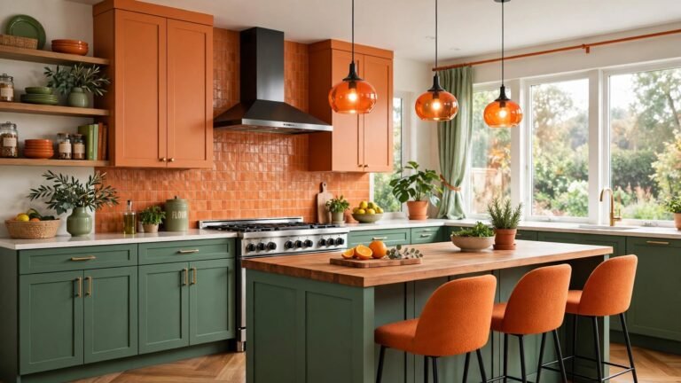 28 Green and Orange Kitchen Designs to Inspire Your Remodel