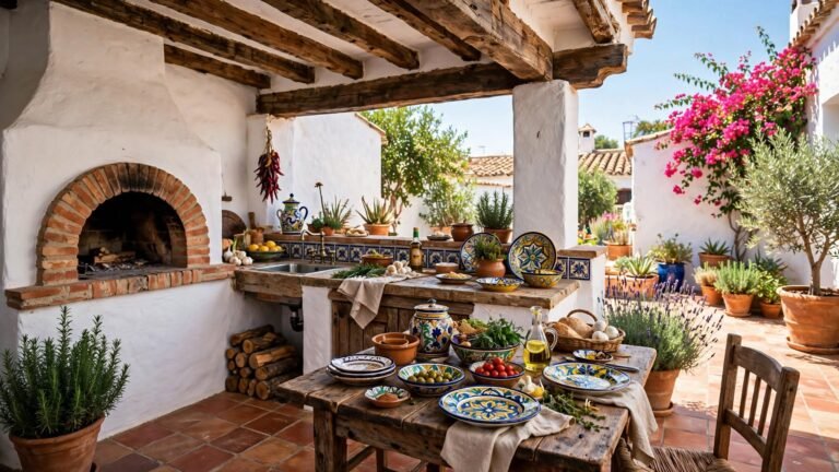 17 Spanish Outdoor Kitchen Designs for Authentic Mediterranean Flair