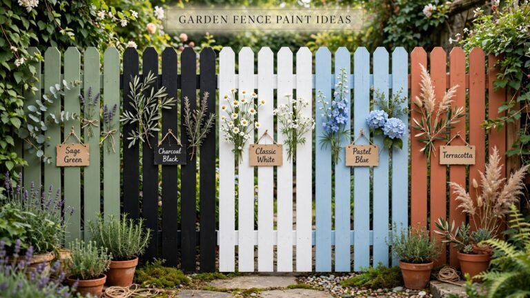 20 Garden Fence Paint Ideas to Transform Your Outdoor Space