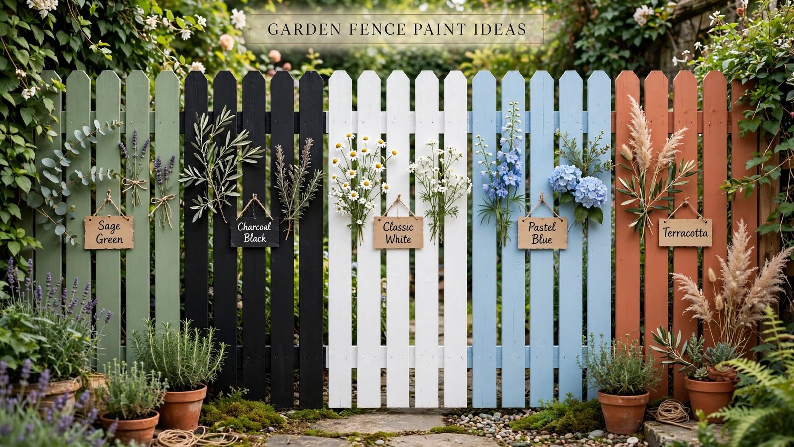 Garden Fence Paint Ideas