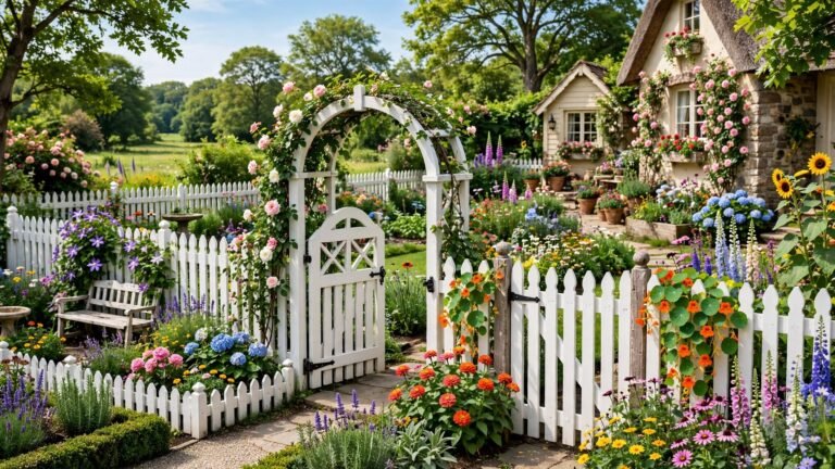 19 Garden Picket Fence Ideas for a Charming Outdoor Space