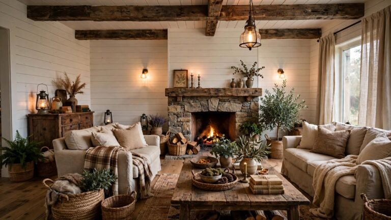 17 Rustic Farmhouse Living Room Ideas for a Warm and Welcoming Home