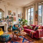 colorful parisian apartment