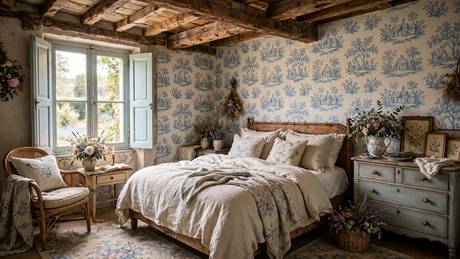 french cottage bedroom