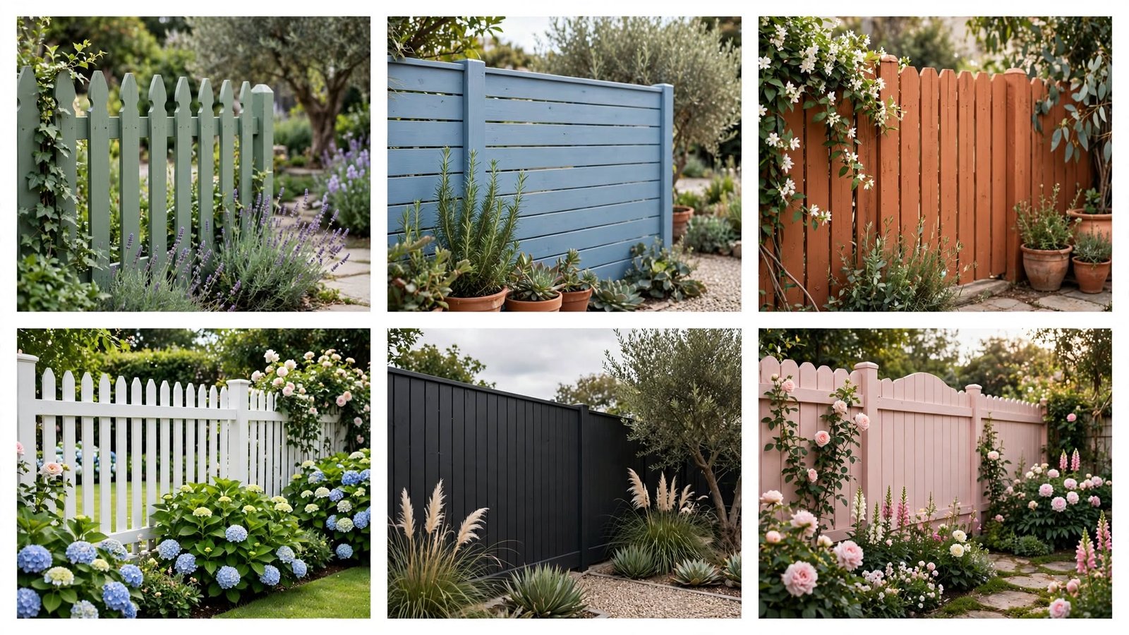 garden fence colours ideas