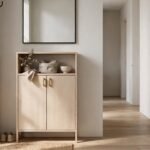 minimalist entryway cabinet
