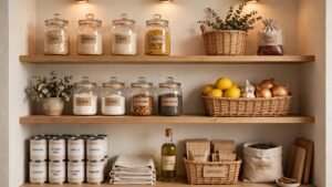 minimalist pantry wide