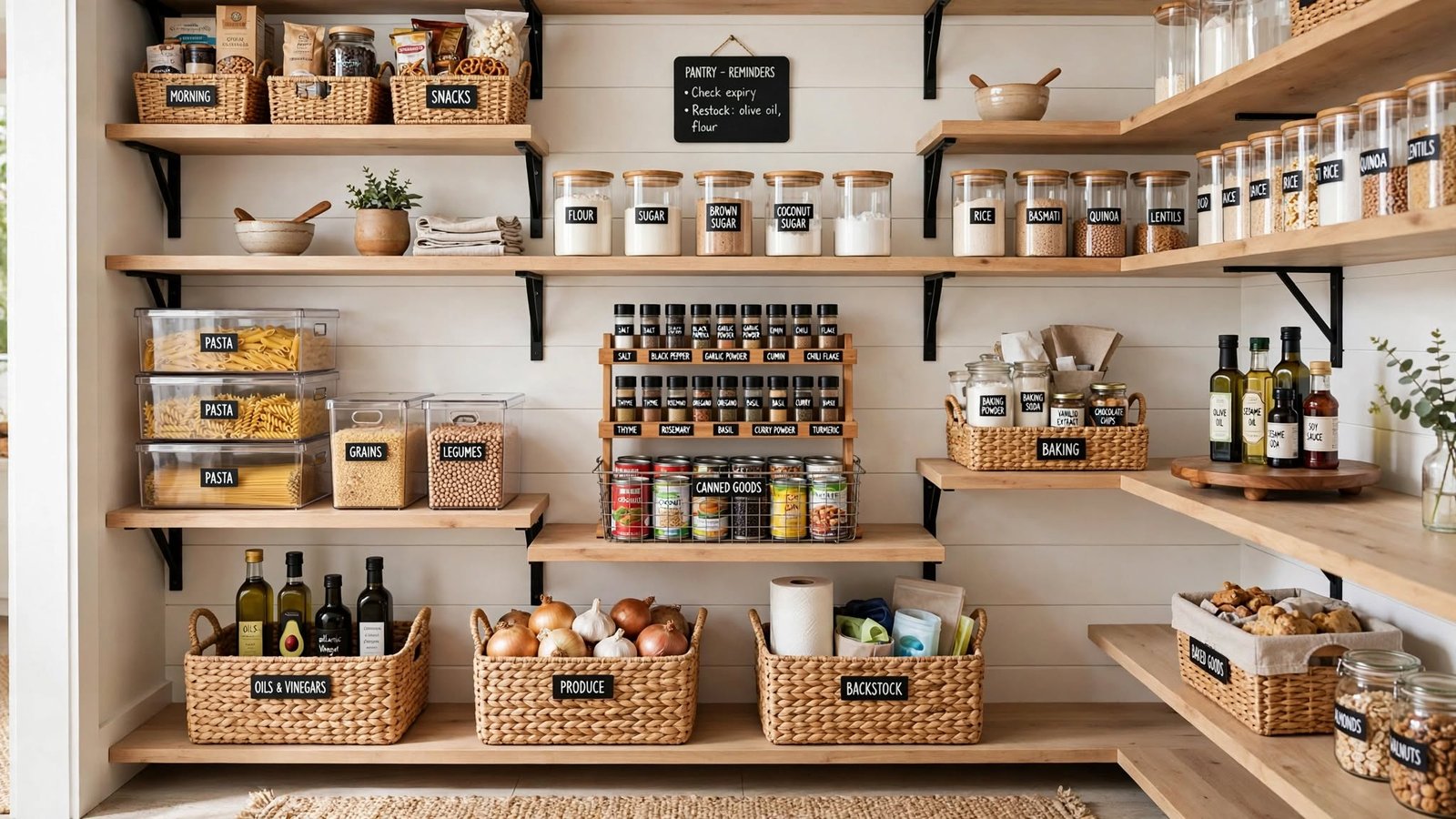 open pantry organization