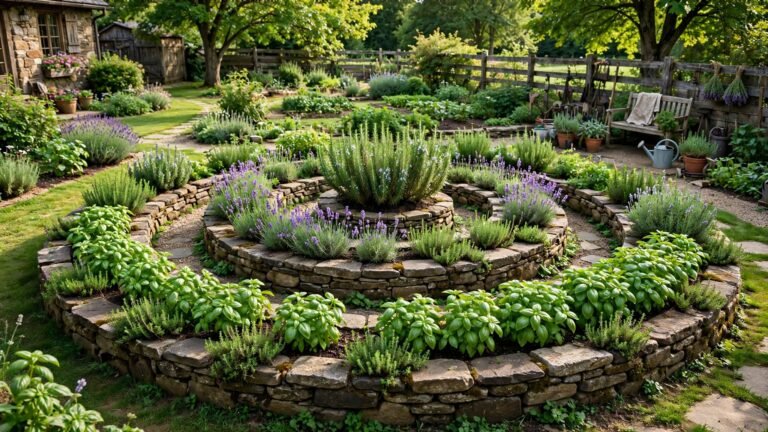 19 Spiral Herb Garden Ideas for Beautiful and Functional Outdoor Spaces
