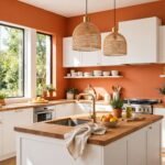 sunny terracotta kitchen