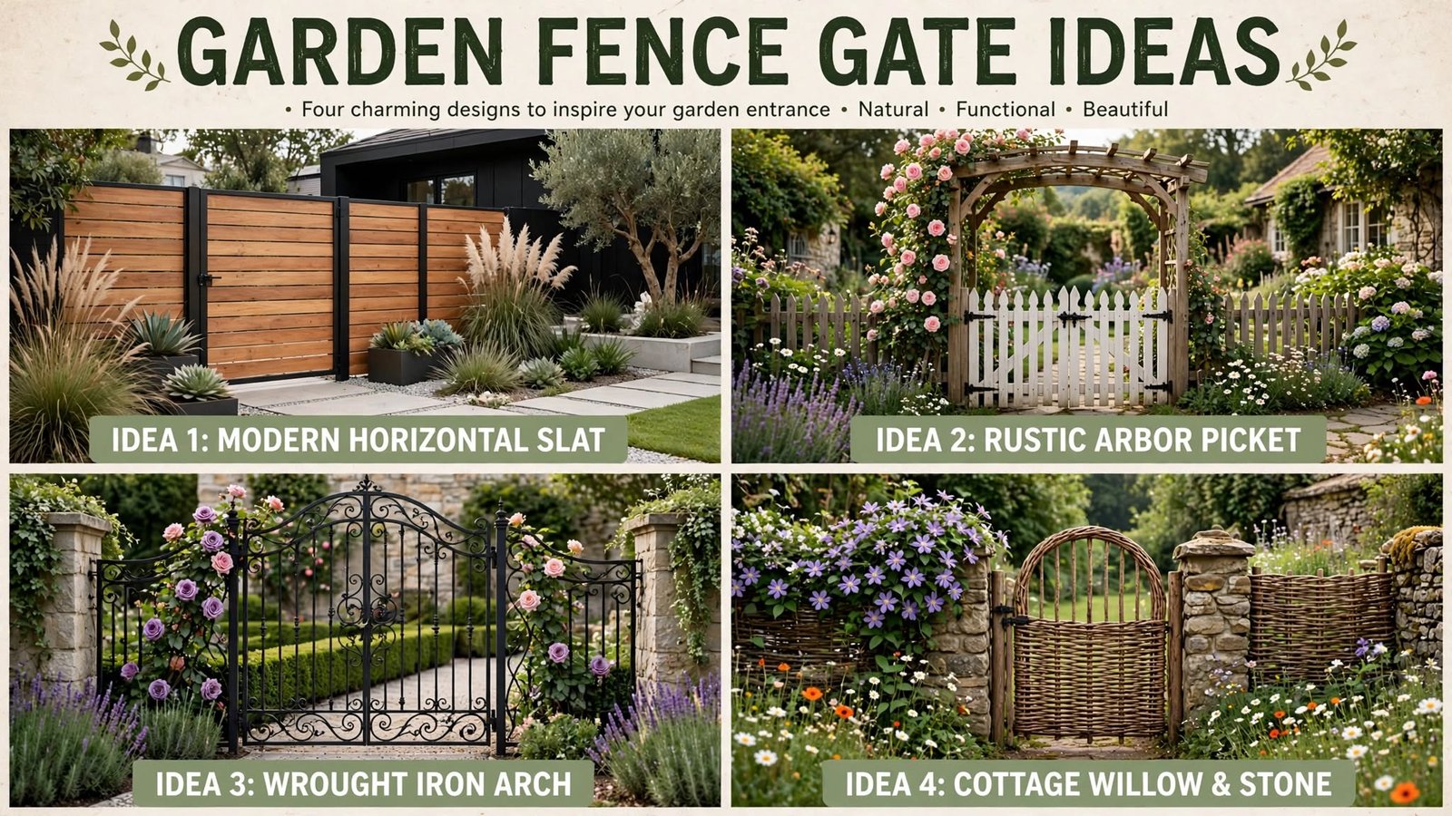 Garden Fence Gate Ideas