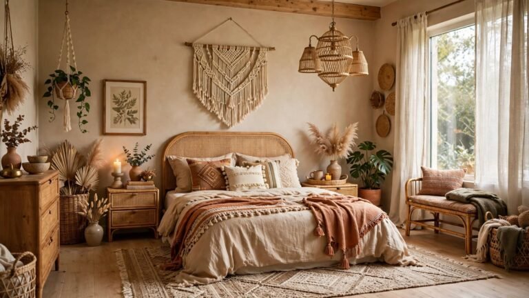 24 Adult Boho Bedroom Decor Ideas for a Grown-Up, Layered Retreat