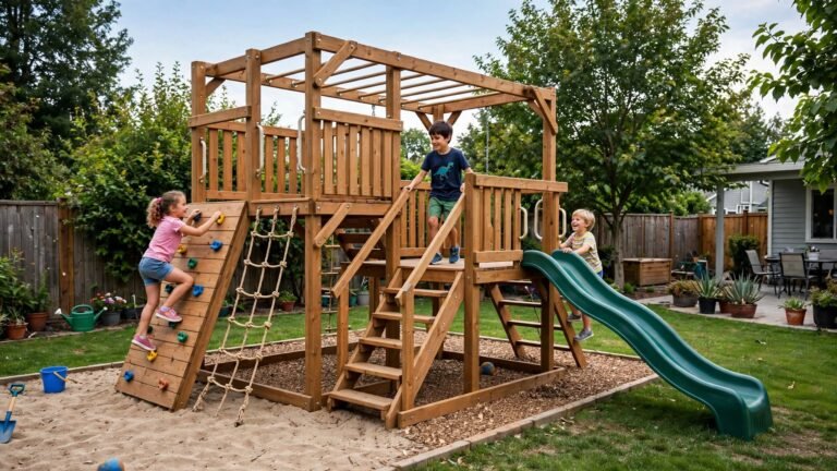 17 Backyard Climbing Structure Kids Ideas for Active Outdoor Fun