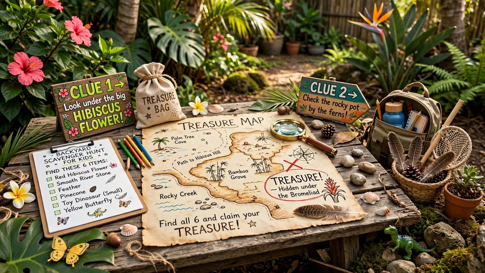 backyard scavenger hunt for kids