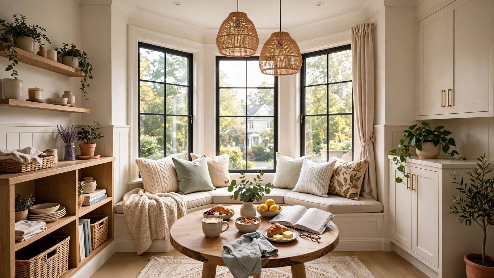 bay window breakfast nook ideas