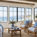 beachy farmhouse living room