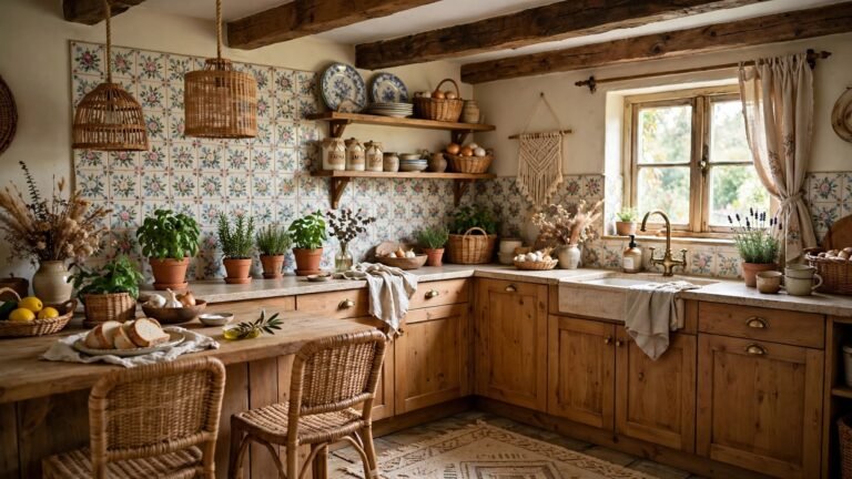 23 Boho Cottagecore Kitchen Ideas for a Warm, Soulful Space