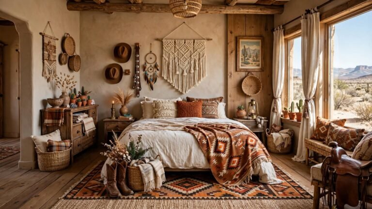 24 Boho Western Bedroom Decor Ideas for a Warm Free-Spirited Space